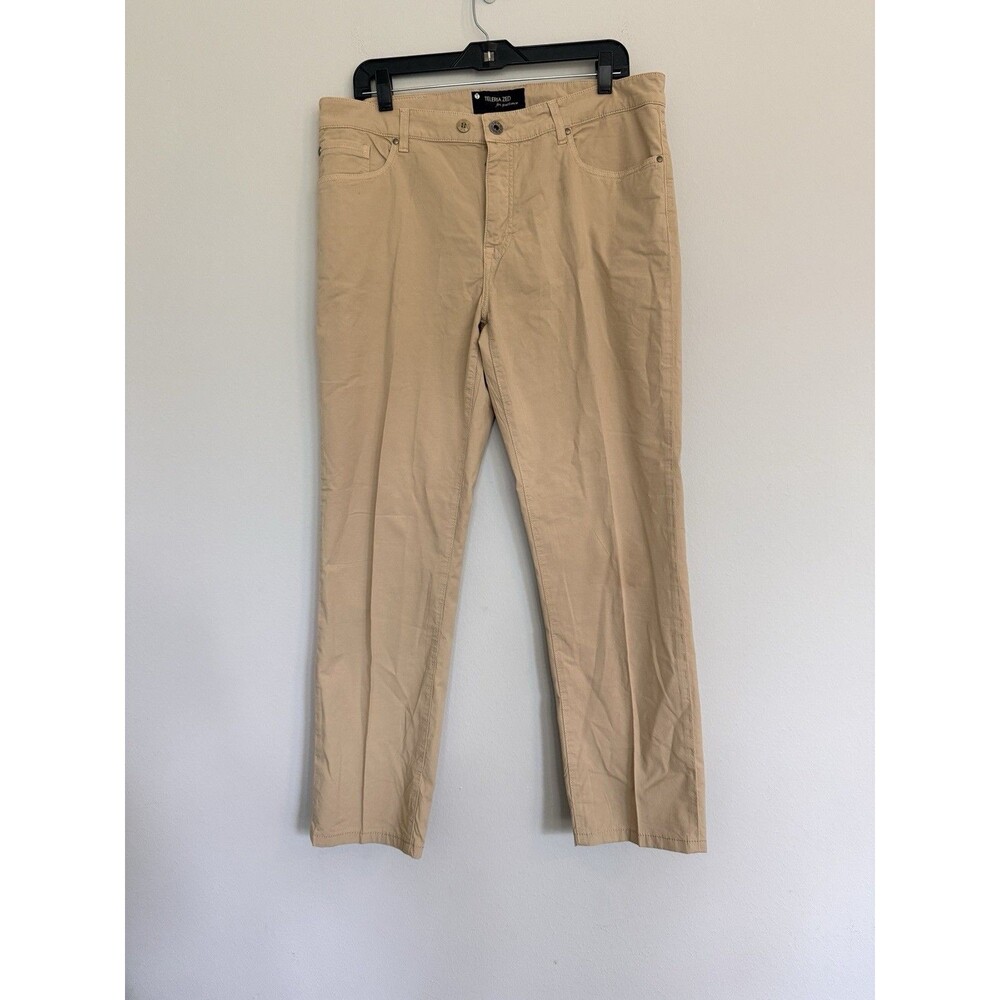 Teleria Zed For Gentlemen Khaki Cobra Denim Pants Size 40 Made In Italy